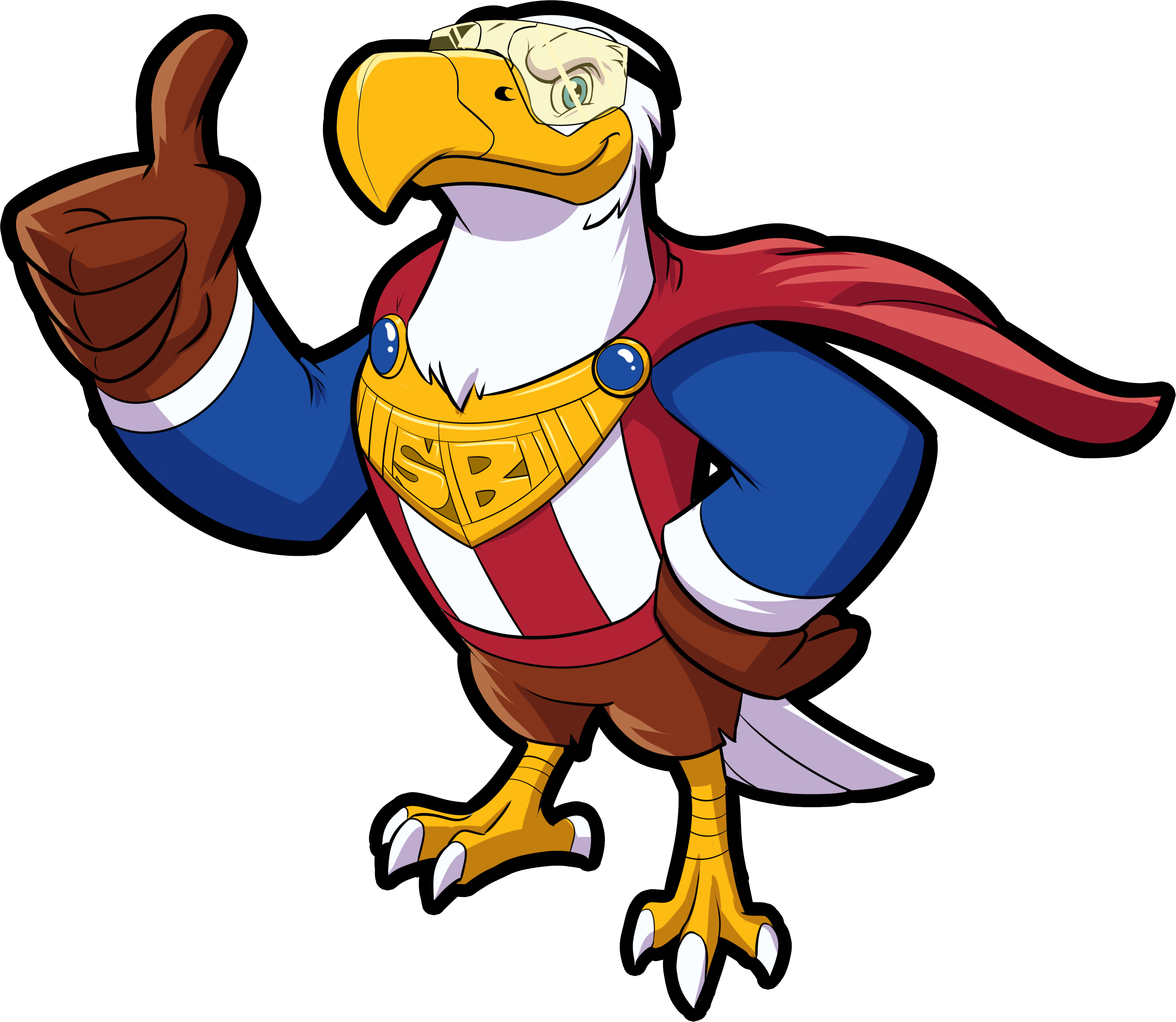 Pepe, the SuperBeaks bald eagle superhero